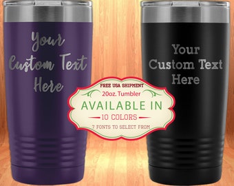 Personalized Stainless Steel Tumbler, Personalized Tumbler, Engraved Tumbler, Custom Coffee Tumbler, Stainless Steel Tumbler, Custom Tumbler