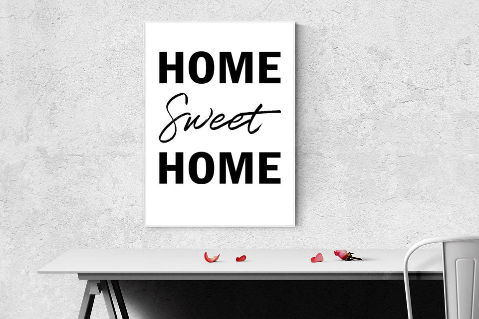 Home Sweet Home Poster Housewarming Gift New Home Gift Home Etsy