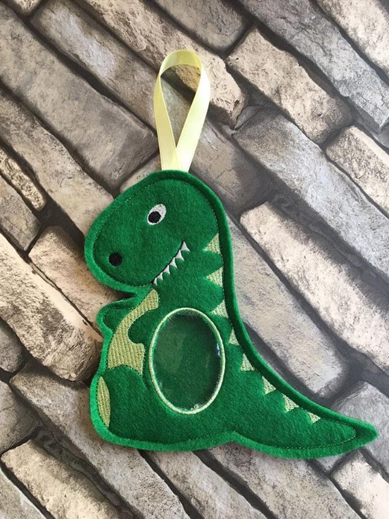 Machine embroidery design Dinosaur Treat bag In the hoop 5 Etsy