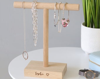 Personalised Single Jewellery Stand / Jewelry Tree