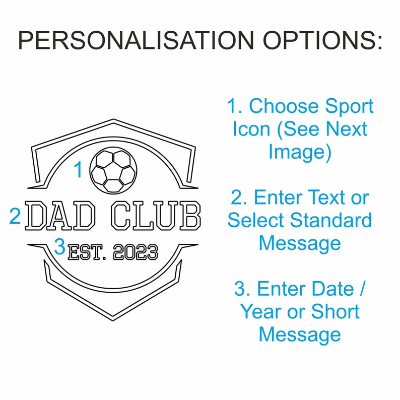 Personalised Sports Whiskey Tumbler Custom Whisky Lover Present Club Crest Badge Dad Gift Gifts For Him Birthday Gift image 4
