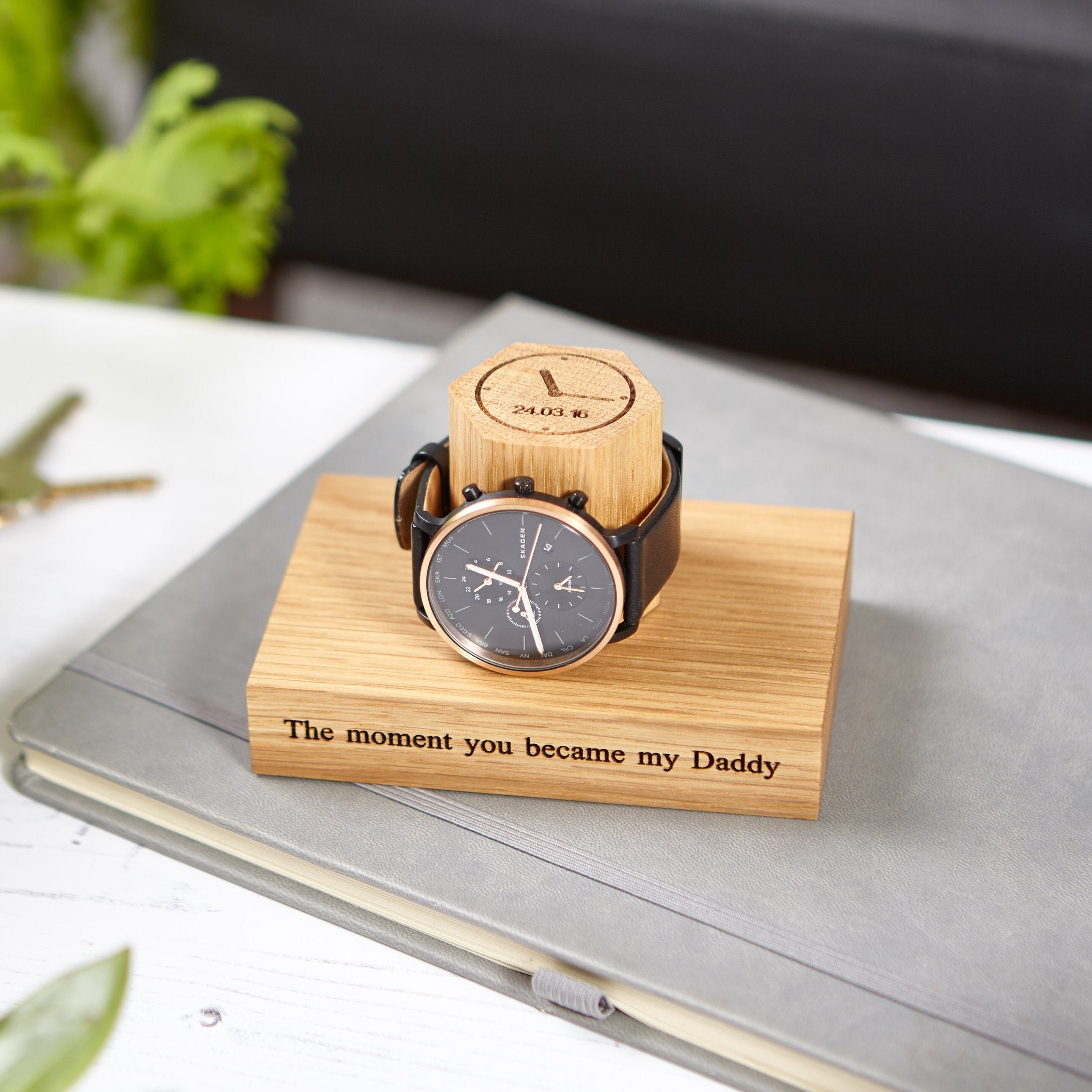 Personalised Samsung Galaxy Watch And Phone Stand - MIJMOJ