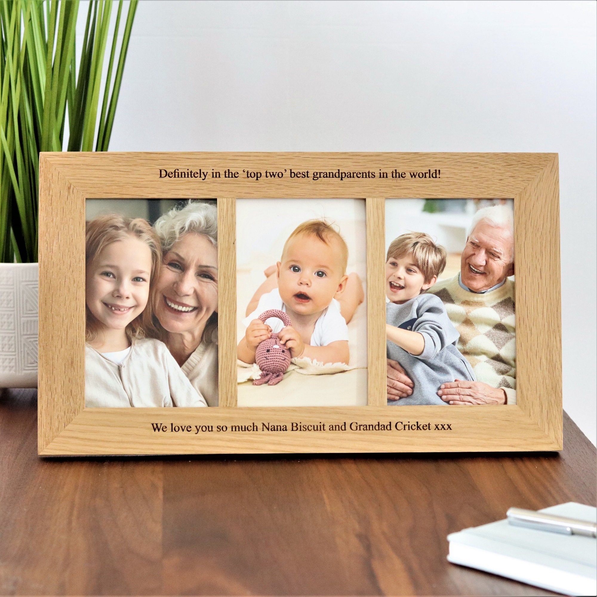 3 Picture Frame 4x6 And 5x7 Black Picture Frames Collage Hinged Folding  Triple P