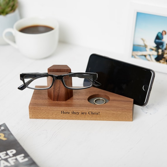 Walnut Single Glasses Holder, Eye Glasses Stand, Sunglasses Stand