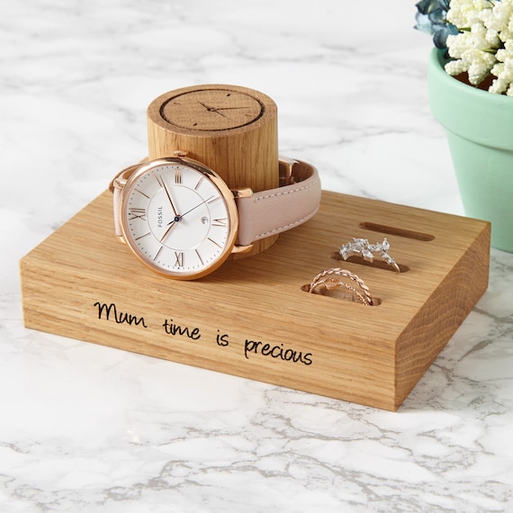 Ladies Ring and Watch Stand / Jewelry Storage / Personalised Gift for Her / Ring Storage / Sister Gift / Mother's Day Gift / Daughter Gift