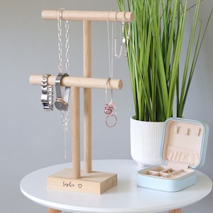 Árbol para colgar joyas, Soporte para joyas, Colgador para pulseras y  anillos, Portajoyas sencillo y minimalista -  España