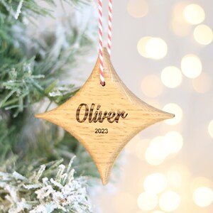 Personalised Star - Christmas Tree Decoration