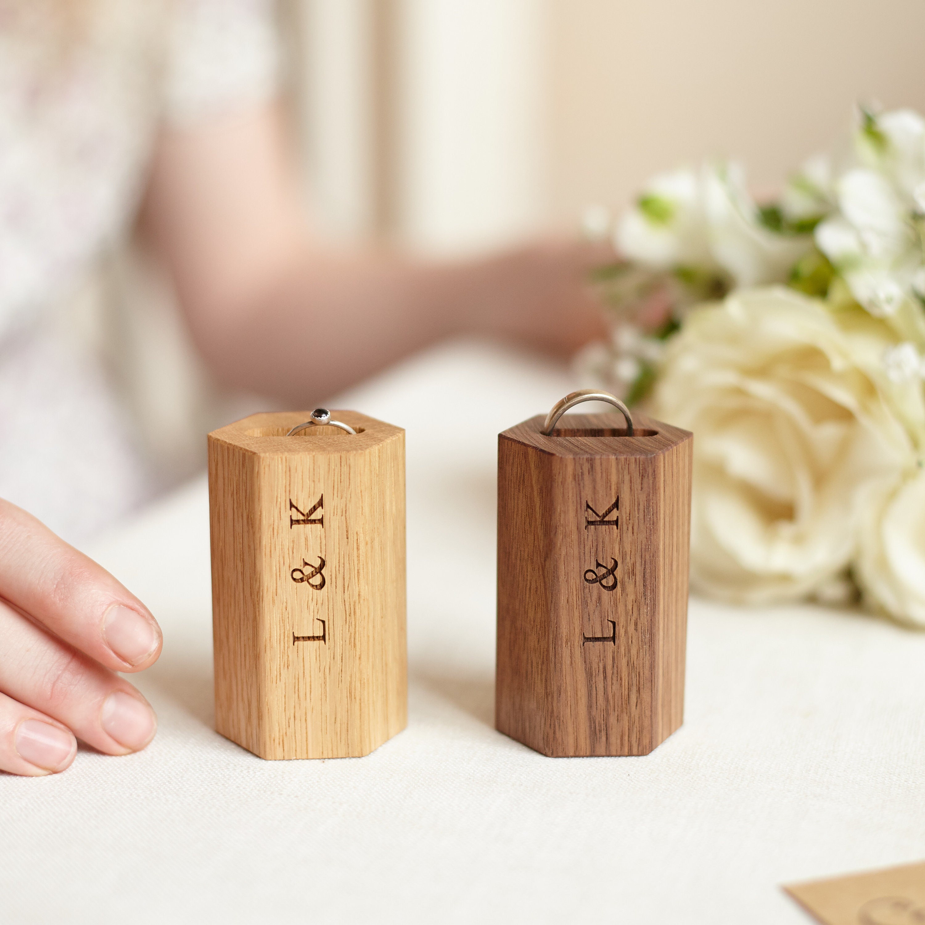 Personalised Ring Holder / Wedding Ring Stand / Ring Display Etsy UK