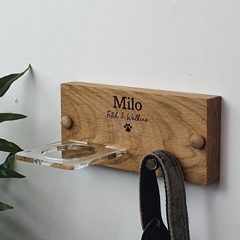 Personalised Dog Lead Hook / Engraved Dog Name Leash Hanger Etsy UK