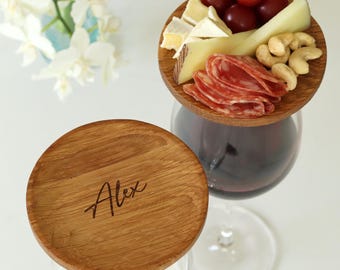 Personalisierte Wein Glas Charcuterie Topper