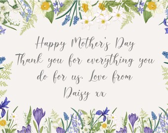 Personalised Printed Gift Note 6"x4"