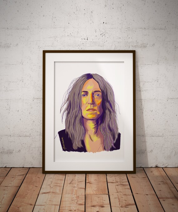 Patti Smith A4 Druck Etsy