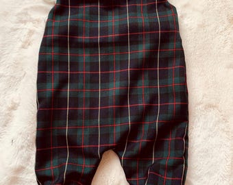 Barboteuse Bébé En Tartan Littlero - Taille 18 Mois - Occasion Très Bon état - Style Romper (combinaison)