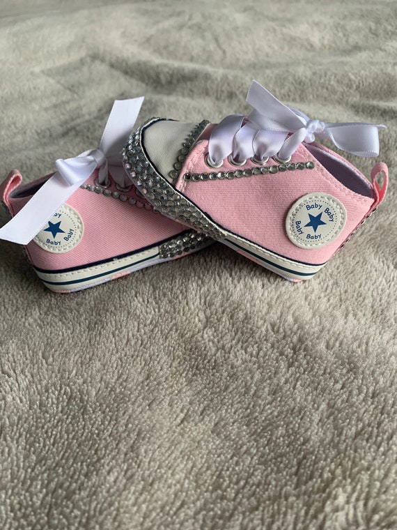 Baby Canvas Shoes Romany Baby Baby Bling Baby Pram Shoes Etsy