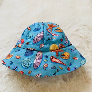 Baby bucket hat, baby hat, toddler hat, baby beach hat, baby beach outfit, toddler beach outfit