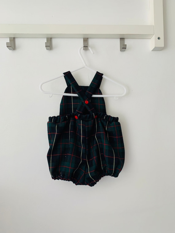 Barboteuse Bébé En Tartan Littlero - Taille 18 Mois - Occasion Très Bon état