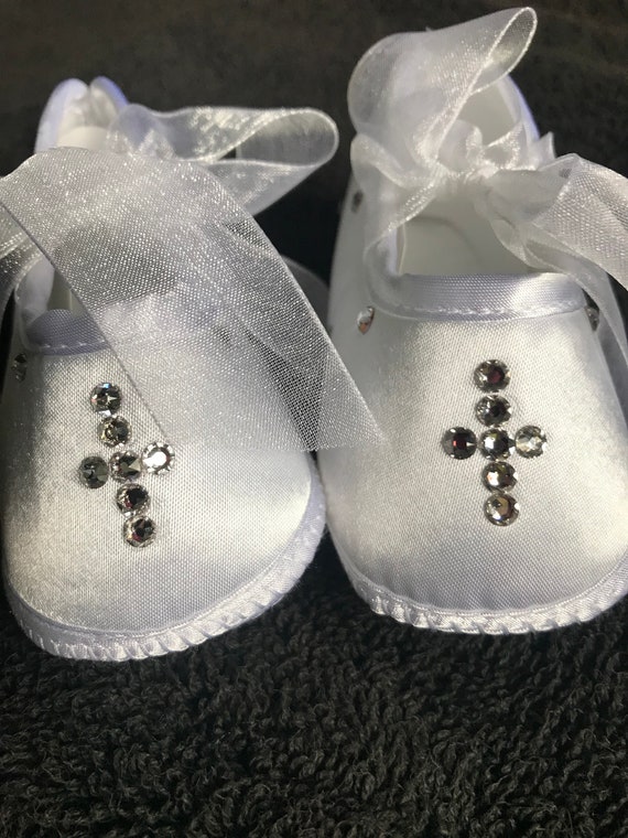 baby satin shoes