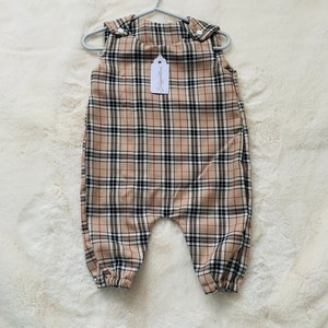 Romper de tartán para bebés unisex, footsie de tartán para bebés, romper de boda para bebés, romper de tartán para niños pequeños, ropa de tartán para bebés