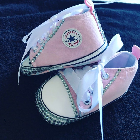 Baby Converse Converse Style Shoes Baby Crib Shoes Baby Etsy