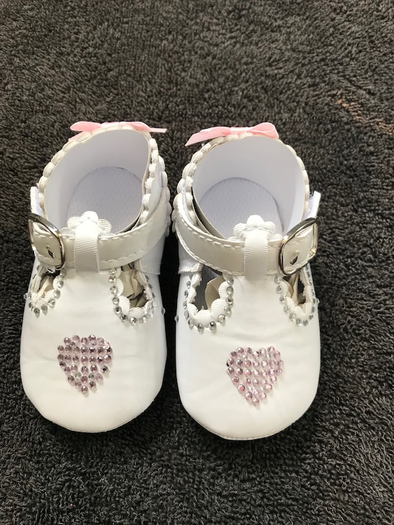 baby white patent shoes