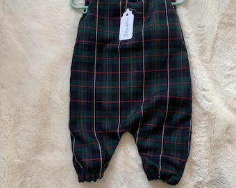 unisex tartan-sparkdräkt för baby, bröllopssparkdräkt för baby, tartan-sparkdräkt för småbarn, rutig babysparkdräkt, dopdräkt för baby, handgjord babydräkt