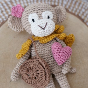 Little cuddly monkeys in crochet a monkey couple in crochet image 5