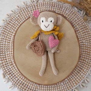 Little cuddly monkeys in crochet a monkey couple in crochet image 3