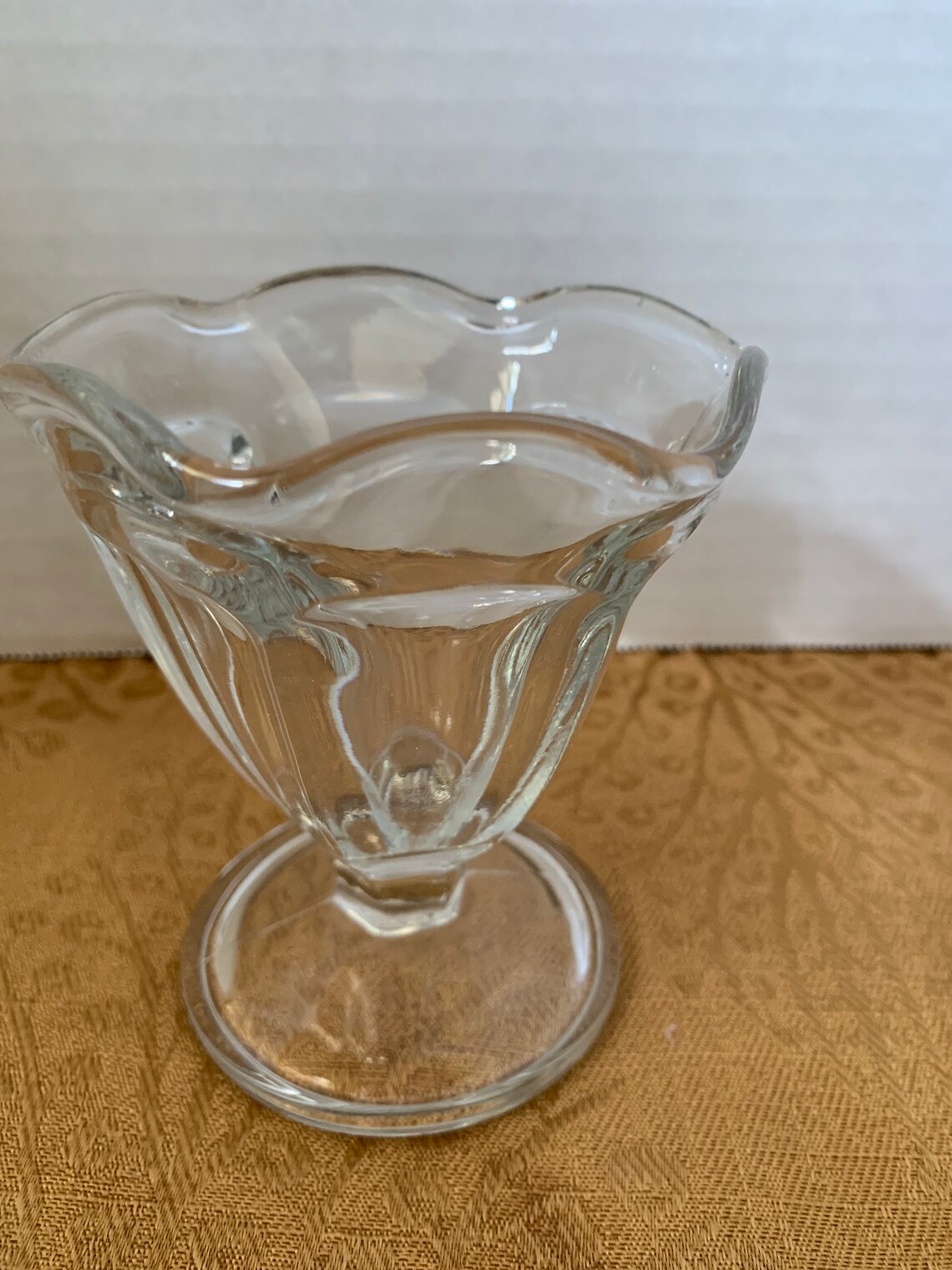 A Pair of Anchor Hocking Ice Cream Dishes Etsy