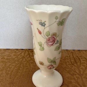 Wedgwood Floral Mini Bone China Vase