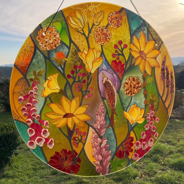 Painted Glass Etsy UK