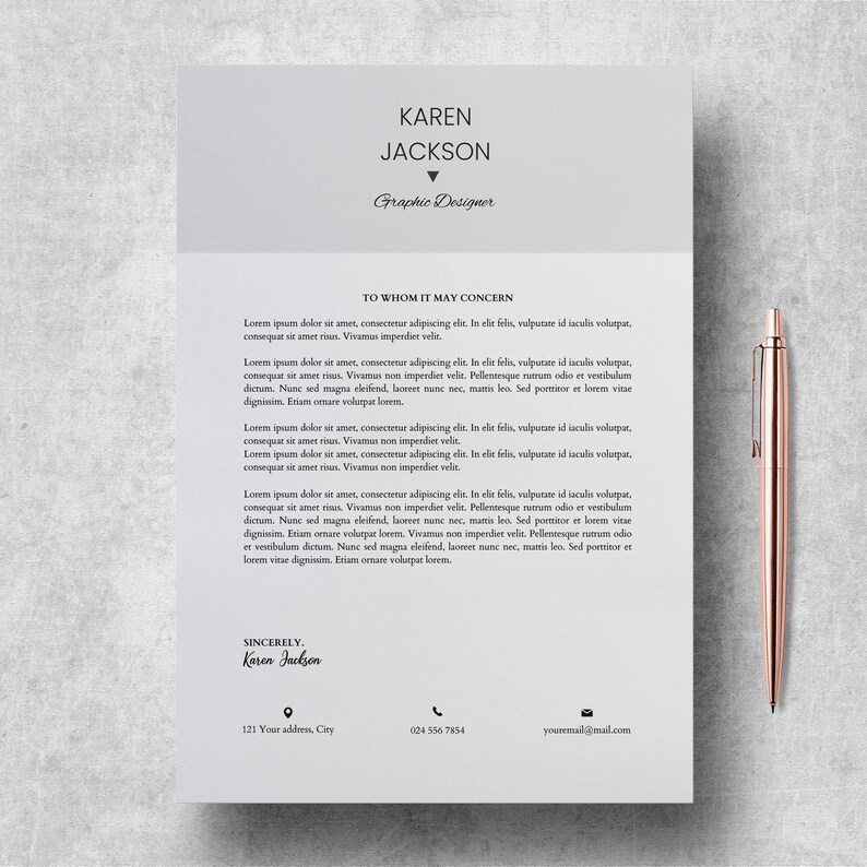 Cv Template For Microsoft Word Professional Modern Resume Template For Pages Creative Resume Design Printable Resume Cover Letter Paper Party Supplies Templates Vadel Com