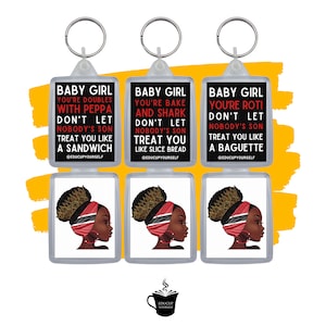Trinidad Woman Empowerment Keyring | Doubles | Bake & Shark | Roti