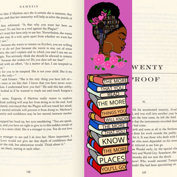 Inspirational Bookmark The More You Read Black Girl Gift Etsy Inspirational Bookmark The More You Read Black Girl Gift Etsy