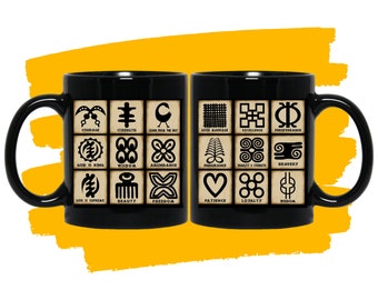 Adinkra Symbol Mug | West Africa | Ghana | African Symbols