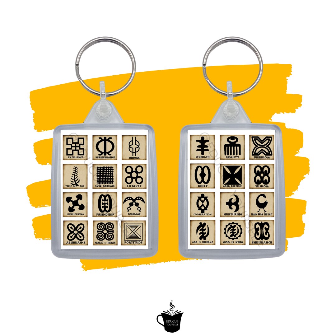 Adinkra Symbol Keyring - Etsy