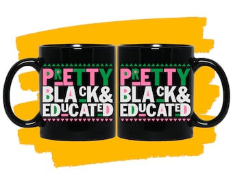 Pretty Black Mug | Black Woman | Melanin queen