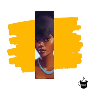 Black Woman Bookmark | African Queen | Afro Woman | Reader