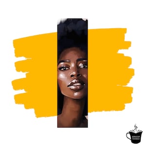 Black Woman Bookmark | African Queen | Afro Woman | Reader