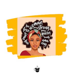 Fridge Magnet | Black Woman Afro Affirmations