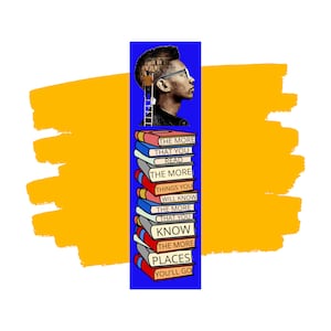 Book Lover Black Boy Bookmark | Book Lover Gift | Bookworm | Inspirational Bookmark | Black Excellence