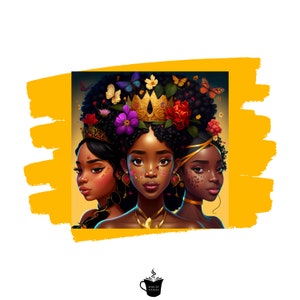 Fridge Magnet | Black Queens | Black Royalty | Black Girl Magic | Melanin