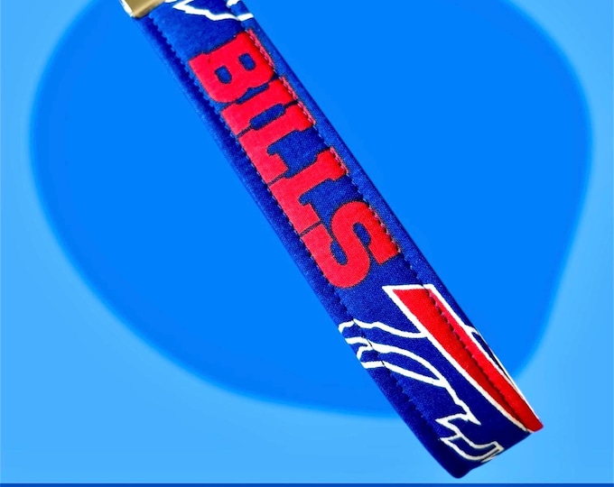 Buffalo Bills Keyfob Wristlet, handcrafted!
