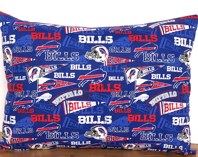 Buffalo Bills Football Throw Pillowcover! GO BILLS Pillowcover/Childhood Cancer Donation with each purchase!