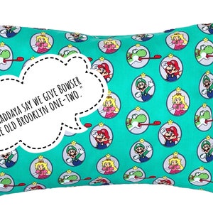 Super Mario World Nintendo Pillowcase staring Mario & Luigi, Retro Mario!