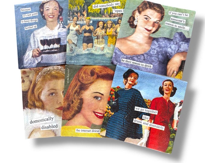 Sassy Women Decopauge and Paper Crafting;  Napkin Bundle! 6 different Sets to Choose From!