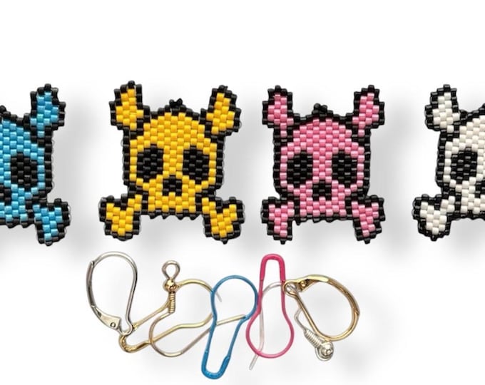 Halloween Skeleton Earring, Necklace or Stitch Marker!