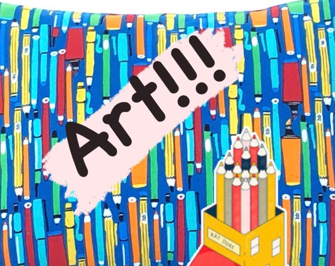 Teacher Gift/Teachers, Artists, Day Care, Crafty people! Teacher Gift/Desk Chair Pillow/12 by 16" Pillow-cover/Travel