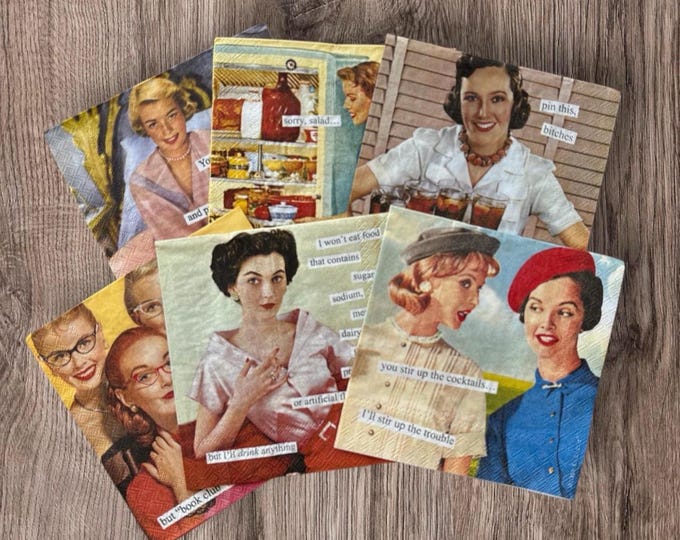 Sassy Women Decopauge and Paper Crafting;  Napkin Bundle!
