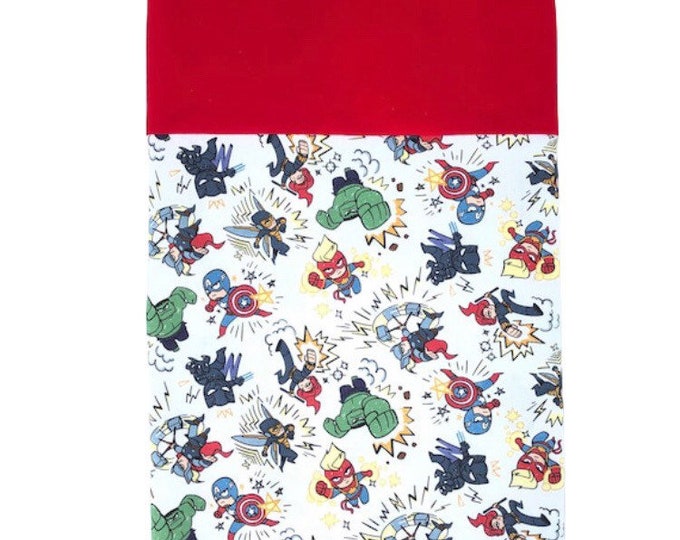 Marvel Avengers! Black Panther-Black Widow- Captain America-Antman-Thor-Avengers-Marvel Comics. Queen/Standard Pillowcase!
