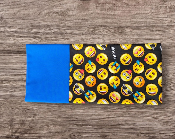 Emojis Queen Size Pillowcase: Handmade Cotton Bedding.